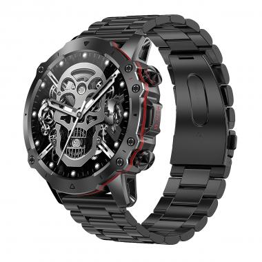 Смарт часы Tiroki K 56 водонепроницаемые черный металл