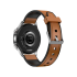 Смарт часы Tiroki LA23 водонепроницаемые серебристый коричневый кожа