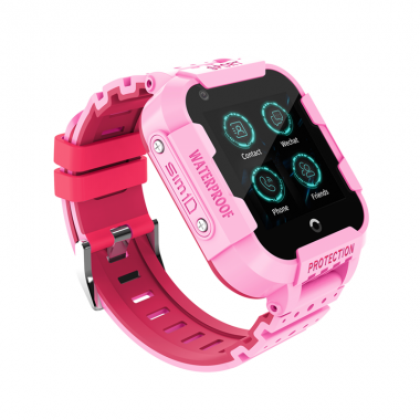 Часы с видеозвонком  Wonlex KT12 розовые для девочки