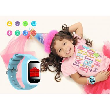 Часы с видеозвонком Wonlex KT21 голубые для мальчика