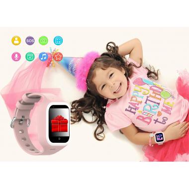 Часы с видеозвонком Wonlex KT21 розовые для девочки
