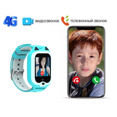Часы с видеозвонком Wonlex KT22 голубые для мальчика