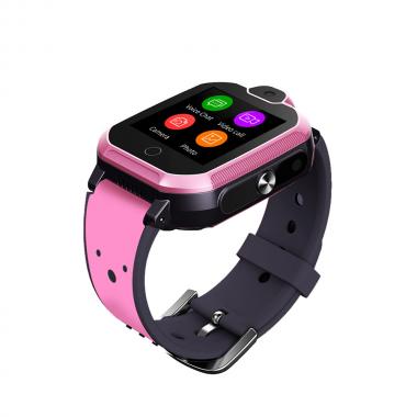Cмарт часы для детей Tiroki Q900 с видеозвонком и телефоном для девочки 5-11 лет розовые