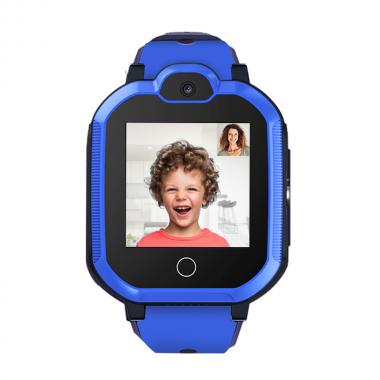 Cмарт часы для детей Tiroki Q900 с видеозвонком и телефоном для мальчика 5-11 лет синие